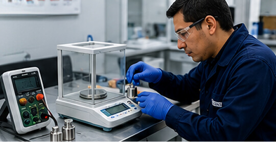 Calibración periódica en laboratorio